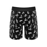 The Bare Back Bones | Glow in the Dark Skeletons Ball Hammock® Boxer - Long Leg