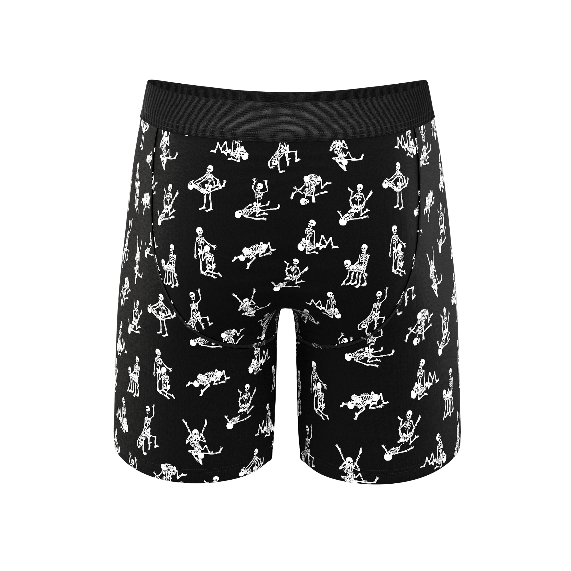 The Bare Back Bones | Glow in the Dark Skeletons Ball Hammock® Boxer - Long Leg