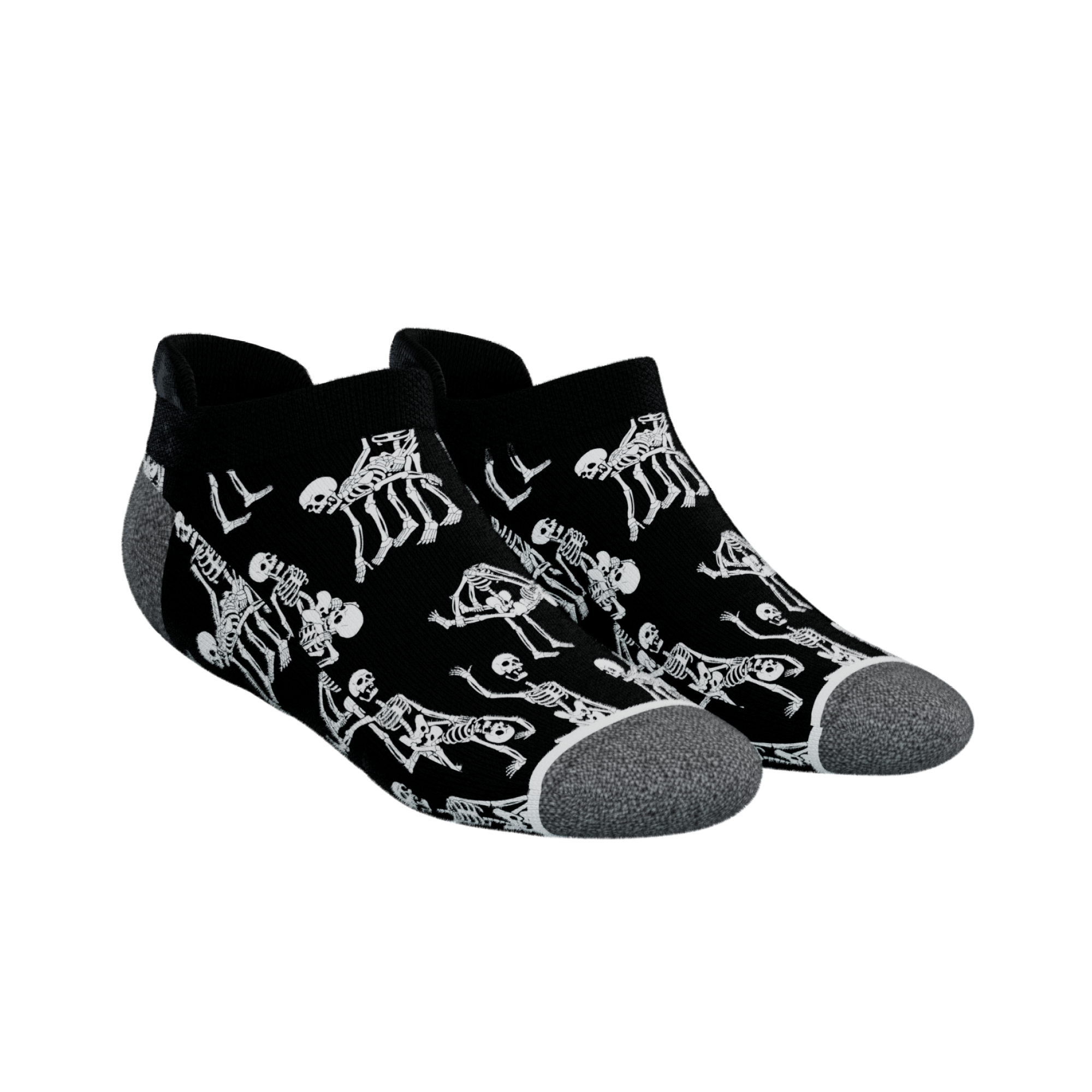 The Bare Back Bones | Skeletons Heel Hammock™ Ankle Socks