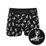 The Bare Back Bones | Glow in the Dark Skeletons Ball Hammock® Pouch Trunks Underwear