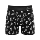 The Bare Back Bones | Glow In The Dark Skeletons Ball Hammock® Magnum Big Pouch Underwear - Shinesty - Flyclothing LLC