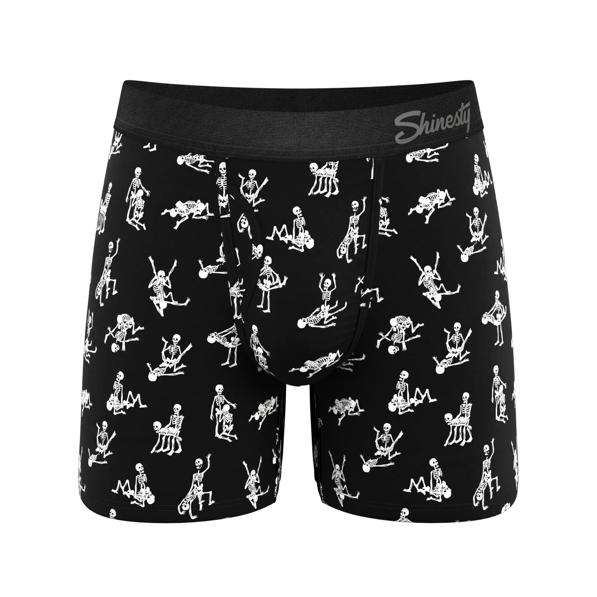 The Bare Back Bones | Glow In The Dark Skeletons Ball Hammock® Magnum Big Pouch Underwear - Shinesty - Flyclothing LLC