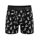 The Bare Back Bones | Glow In The Dark Skeletons Ball Hammock® Magnum Big Pouch Underwear