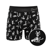 The Bare Back Bones | Glow in the Dark Skeletons Ball Hammock® Pouch Underwear