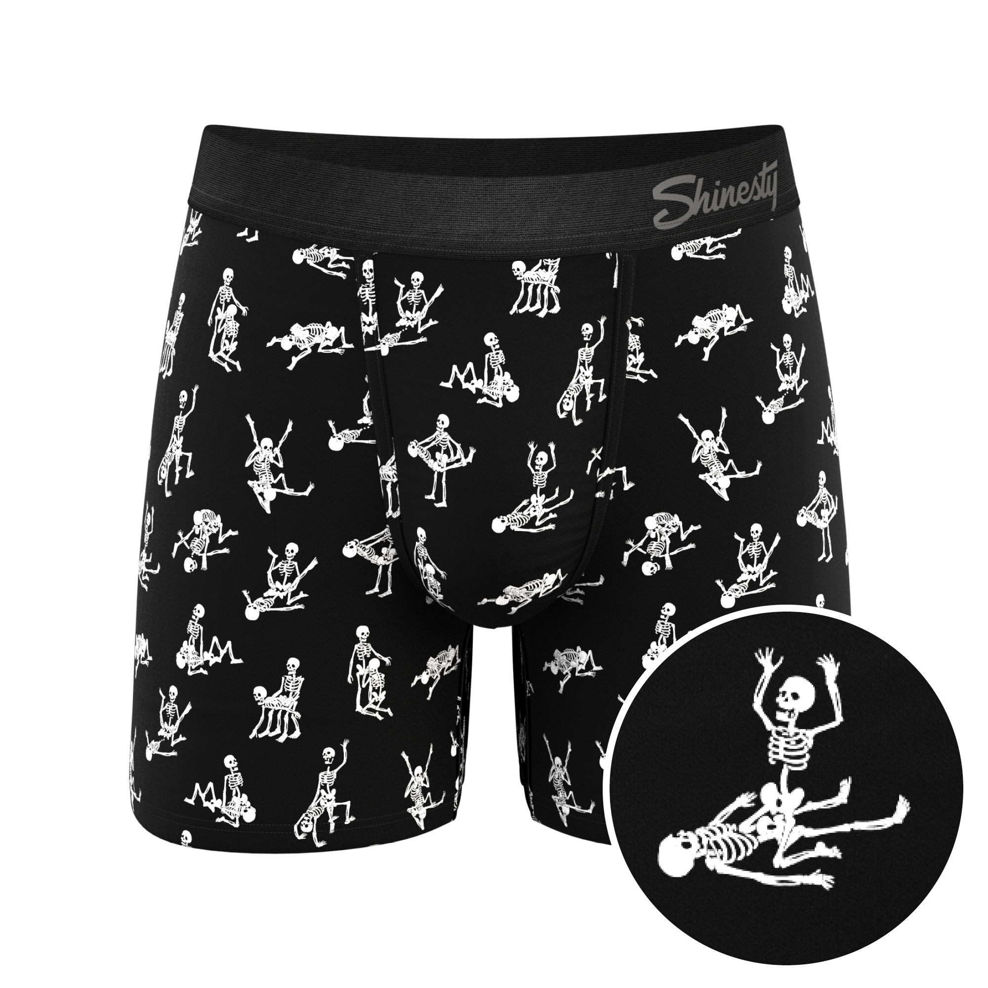 The Bare Back Bones | Glow in the Dark Skeletons Ball Hammock® Pouch Underwear