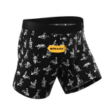 The Bare Back Bones | Glow in the Dark Skeletons Ball Hammock® Pouch Underwear With Fly