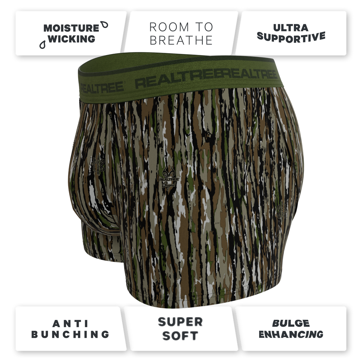 The Barking Up | Realtree x Shinesty Bark Camouflage Ball Hammock® Pouch Trunks Underwear