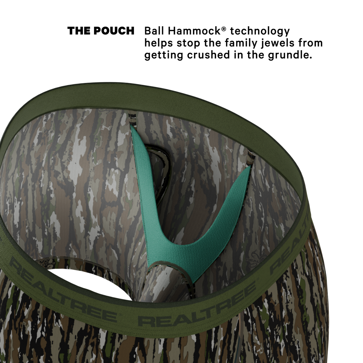 The Barking Up | Realtree x Shinesty Bark Camouflage Ball Hammock® Pouch Underwear With Fly - Shinesty - Flyclothing LLC