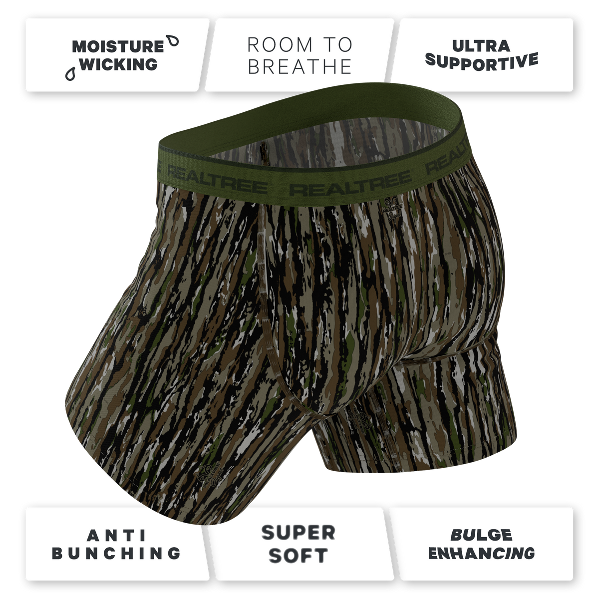 The Barking Up | Realtree x Shinesty Bark Camouflage Ball Hammock® Pouch Underwear With Fly - Shinesty - Flyclothing LLC