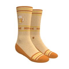 The Barley Pop | Beer Heel Hammock™ Crew Socks - Shinesty