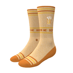 The Barley Pop | Beer Heel Hammock™ Crew Socks - Shinesty