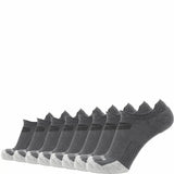 8 Pairs Basalt - Run No Show Runweight Merino Wool Sock - GRIP6 - Flyclothing LLC