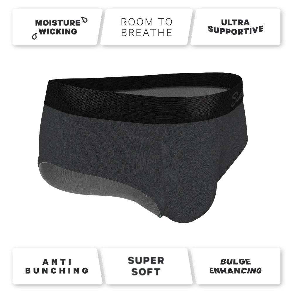 The Basalt | Heather Charcoal Ball Hammock® Pouch Underwear Briefs - Shinesty - Flyclothing LLC