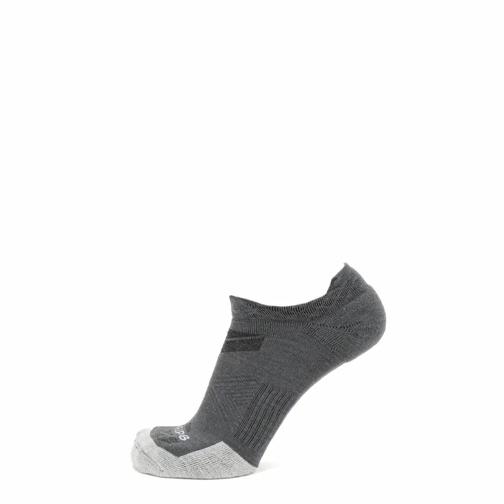 3 Pack Basalt - Run No Show Runweight Merino Wool Sock - GRIP6 - Flyclothing LLC