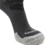 3 Pack Basalt - Run No Show Runweight Merino Wool Sock - GRIP6 - Flyclothing LLC