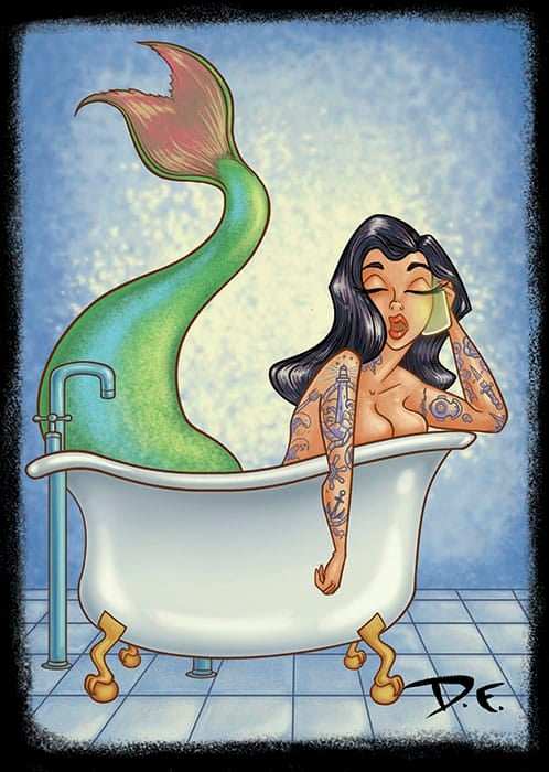 Black Market Art Company Bath Time Print - Black Market Art Company - Flyclothing LLC