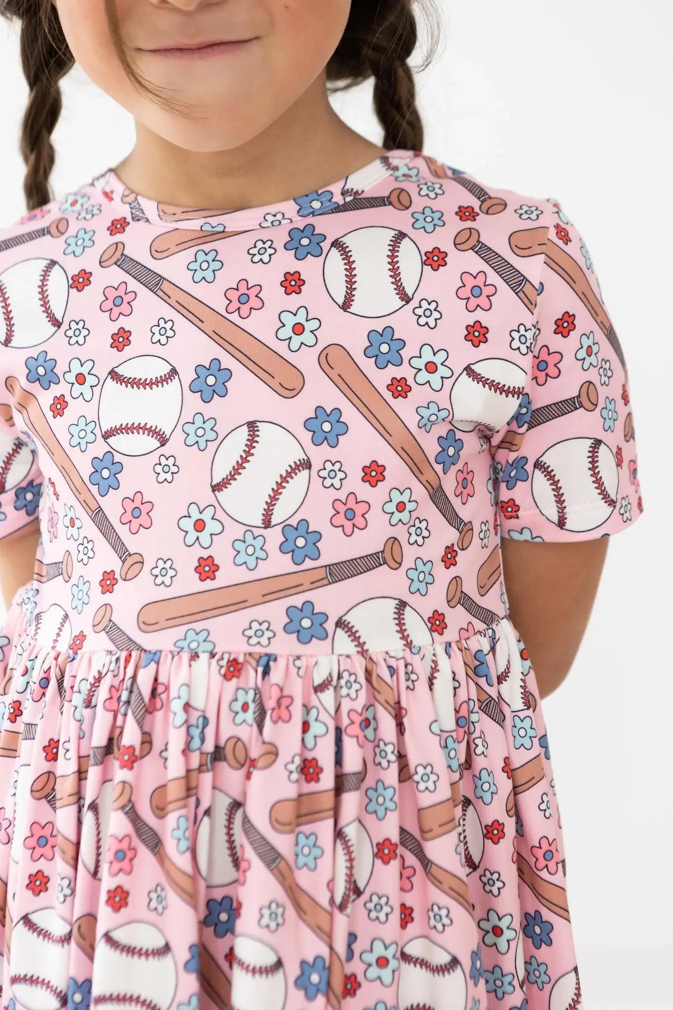 Batter Up S/S Pocket Twirl Dress - Mila & Rose ® - Flyclothing LLC