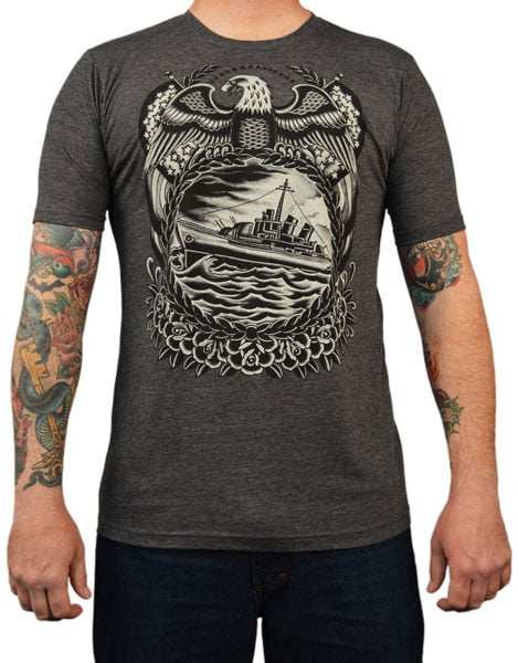 Black Market Art Company Battleship Men's T-Shirt - Black Market Art Company - Flyclothing LLC
