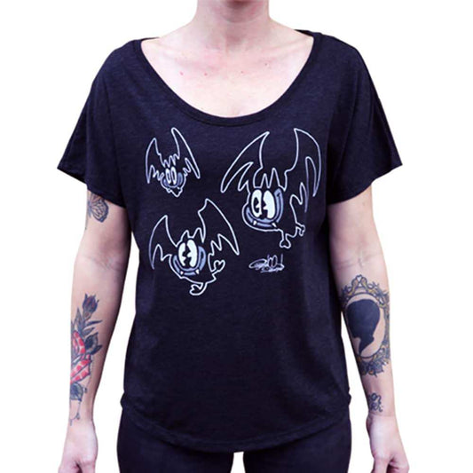Black Market Art Company Batty Women's Dolman Shirt - Black Market Art Company - Flyclothing LLC