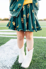 Baylor Green Bear Ruffle Twirl Skort - Mila & Rose ® - Flyclothing LLC