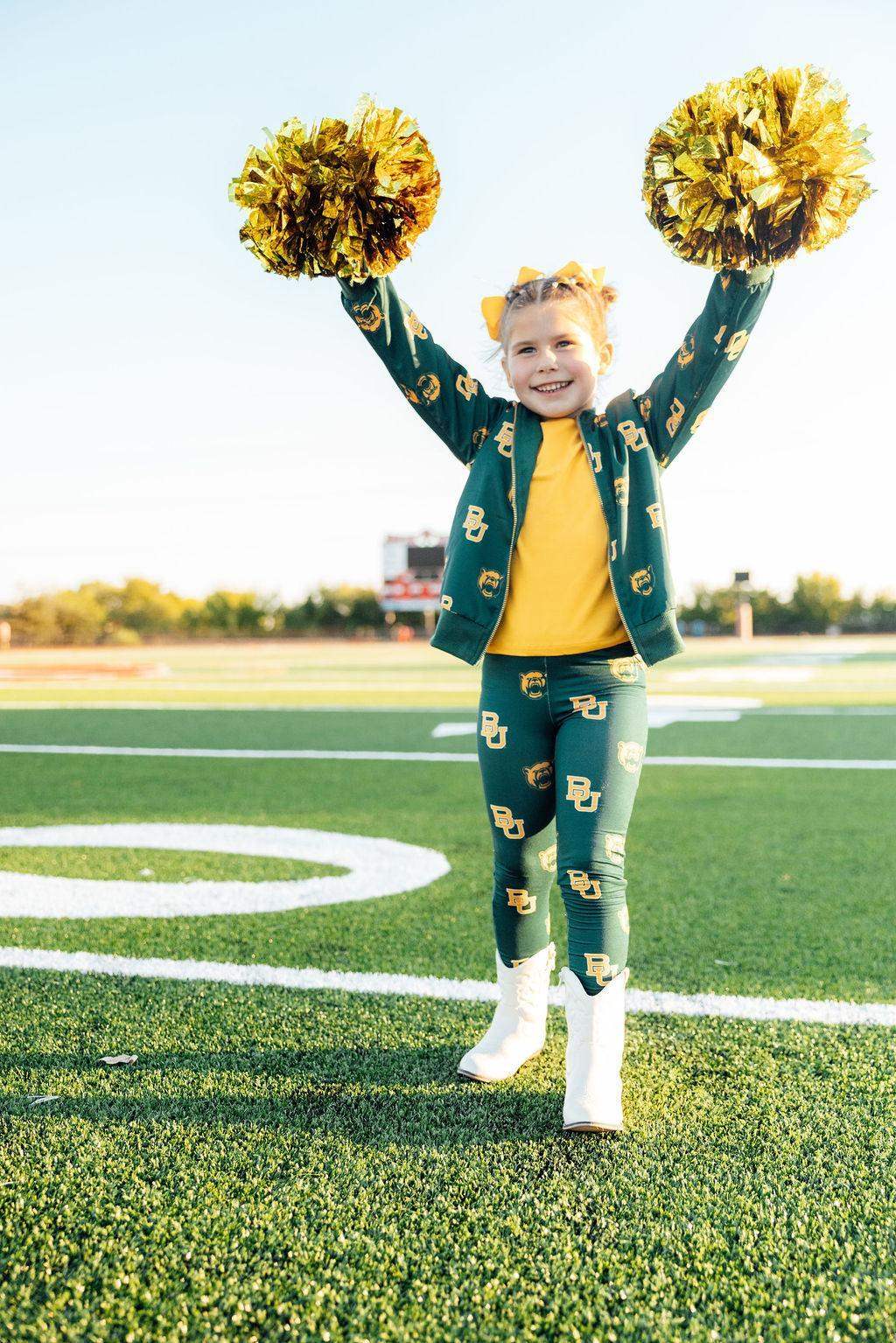 Baylor Green Bear Satin Jacket - Mila & Rose ® - Flyclothing LLC
