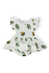 Baylor White Bear Flutter Twirl Bodysuit - Mila & Rose ® - Flyclothing LLC
