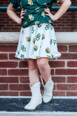 Baylor White Bear Ruffle Twirl Skort - Mila & Rose ® - Flyclothing LLC