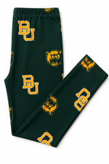 Baylor Green Bear Leggings - Mila & Rose ® - Flyclothing LLC