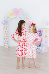 Be Mine 3/4 Sleeve Pocket Twirl Dress - Mila & Rose ® - Flyclothing LLC