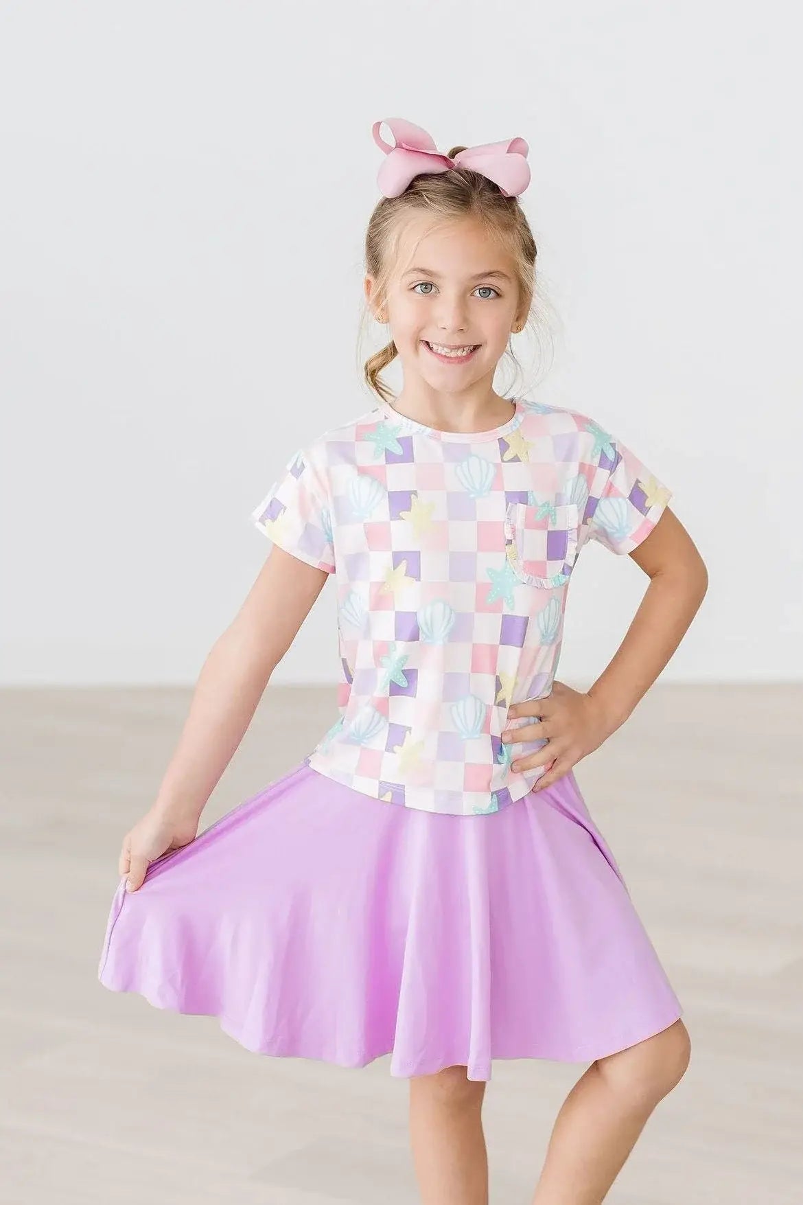 Beach Days Ruffle Pocket Tee - Mila & Rose ® - Flyclothing LLC