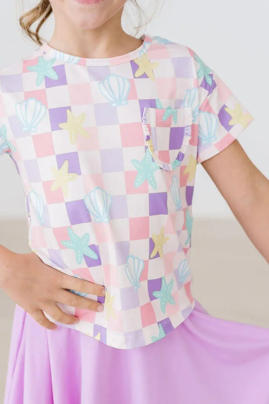 Beach Days Ruffle Pocket Tee - Mila & Rose ® - Flyclothing LLC