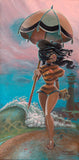 Black Market Art Company Beach Girl Print