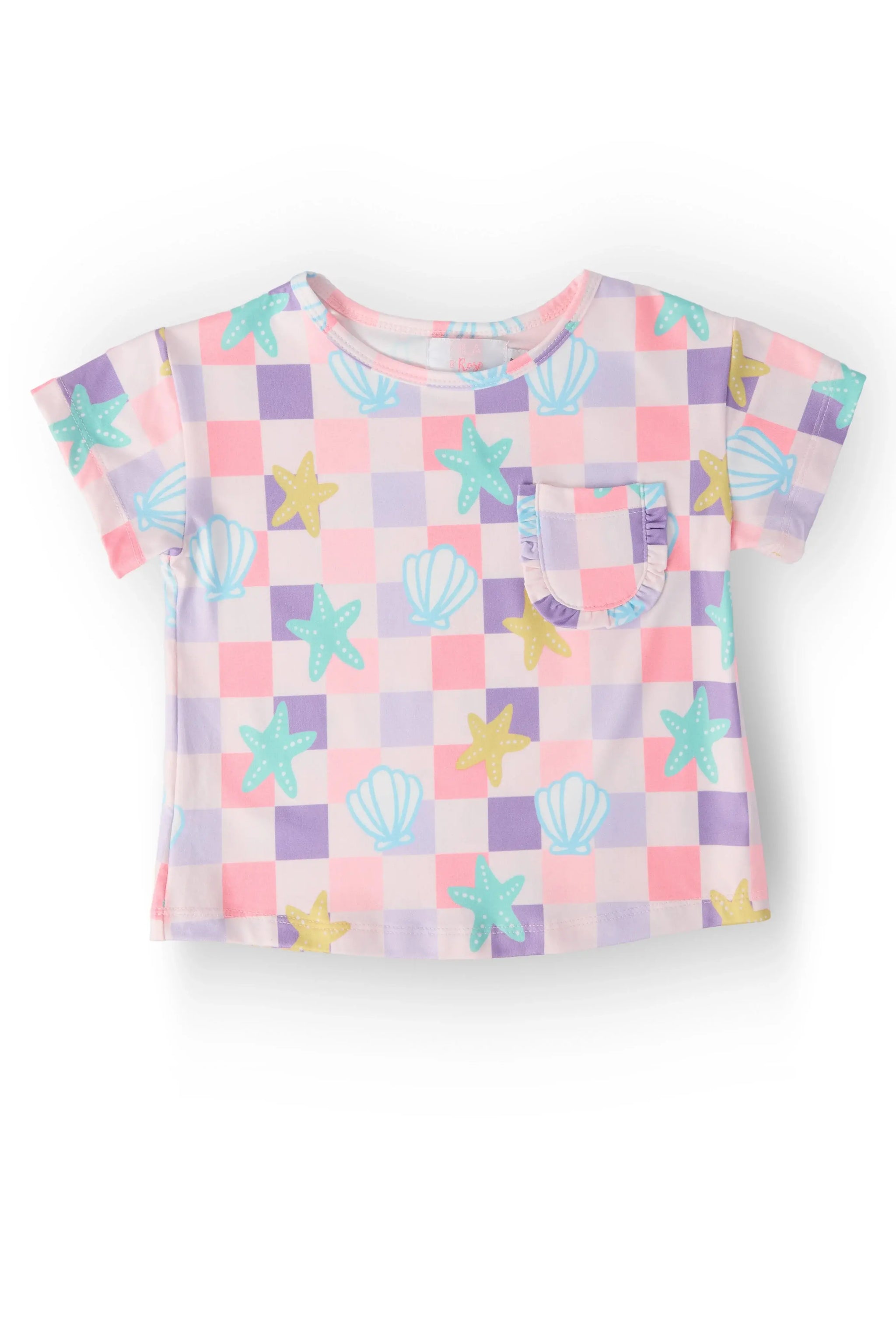 Beach Days Ruffle Pocket Tee - Mila & Rose ® - Flyclothing LLC