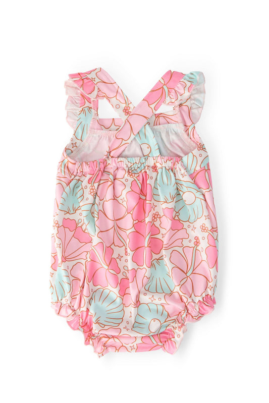 Beach Daze Ruffle Cross Back Romper - Mila & Rose ® - Flyclothing LLC
