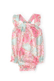 Beach Daze Ruffle Cross Back Romper