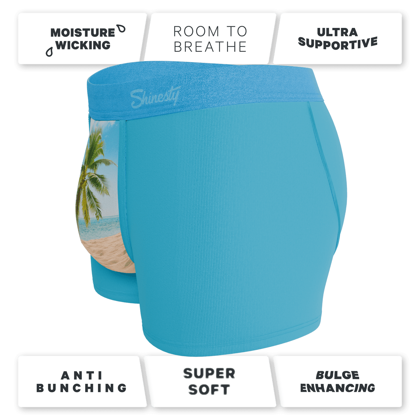 The Beach Please | Palm Tree Ball Hammock® Pouch Trunks Underwear - Shinesty - Flyclothing LLC