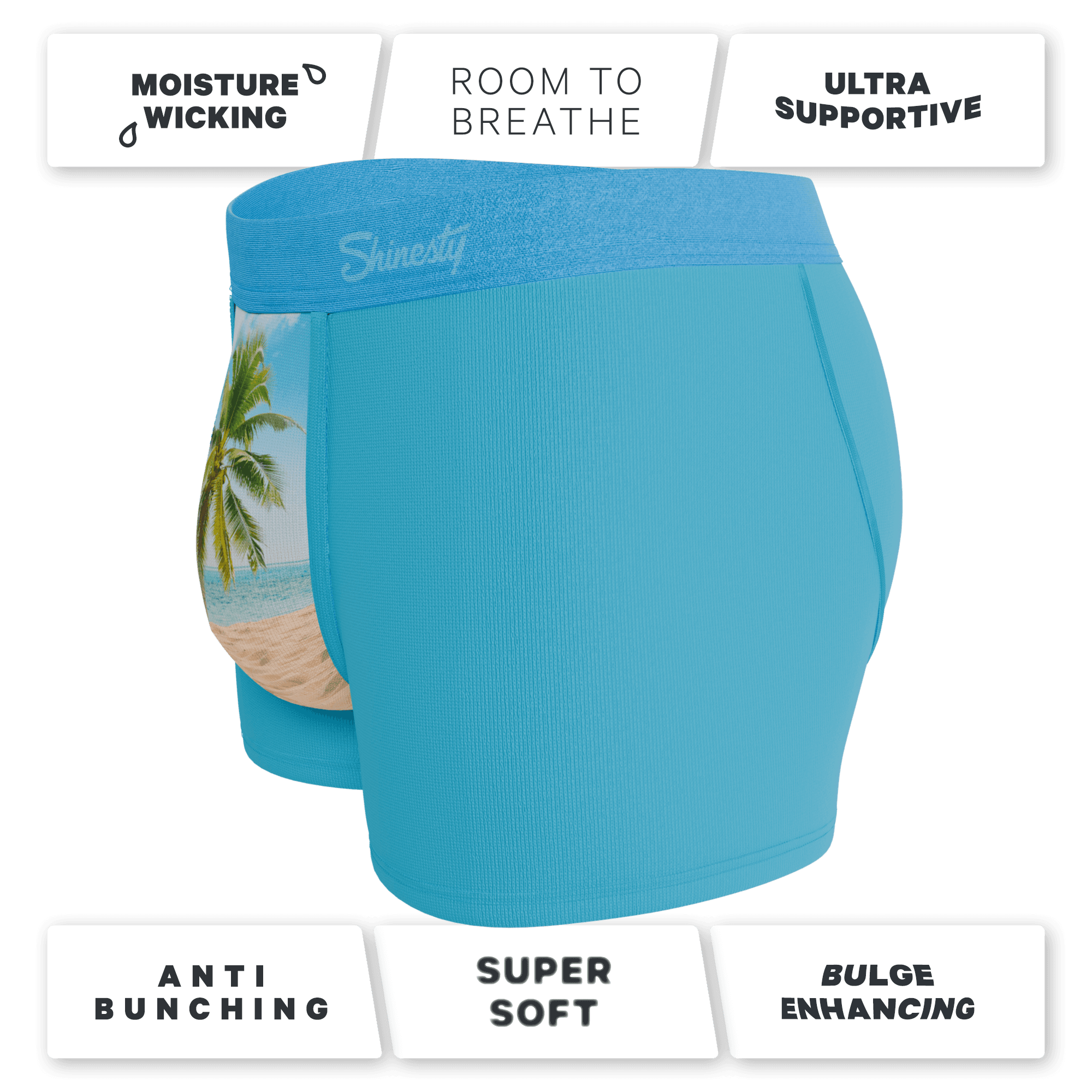 The Beach Please | Palm Tree Ball Hammock® Pouch Trunks Underwear - Shinesty - Flyclothing LLC