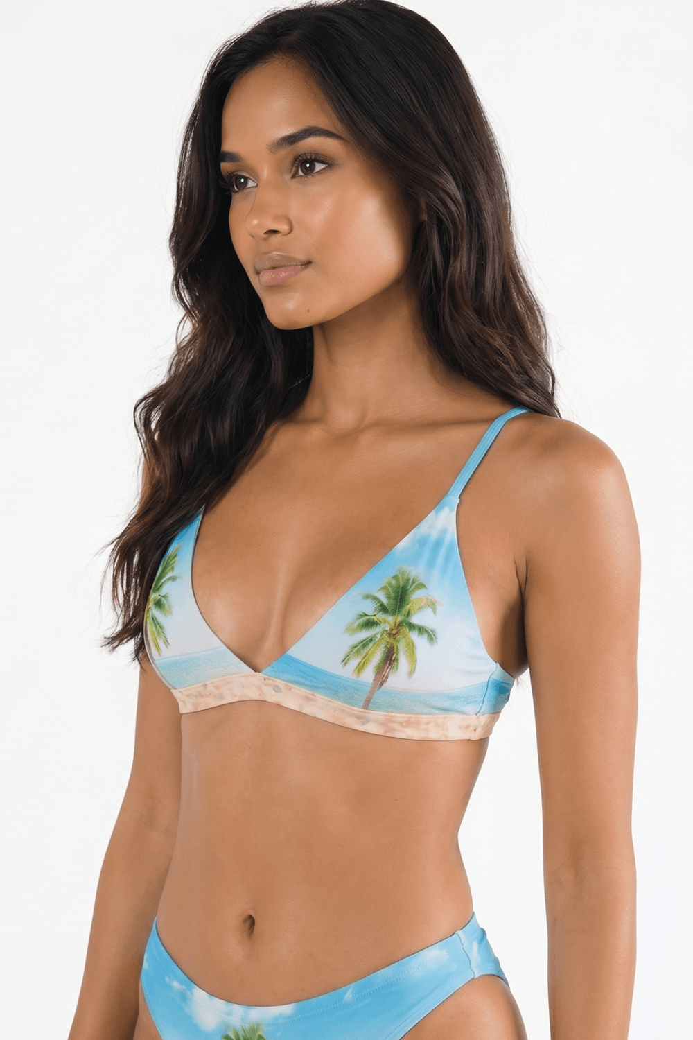 The Beach Please | Palm Tree Boob Hammock™ Triangle Bralette - Shinesty - Flyclothing LLC