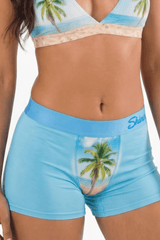 The Beach Please | Palm Tree Women’s Boxers - Shinesty - Flyclothing LLC