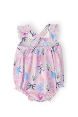 Beachside Bows Ruffle Cross Back Romper - Mila & Rose ® - Flyclothing LLC