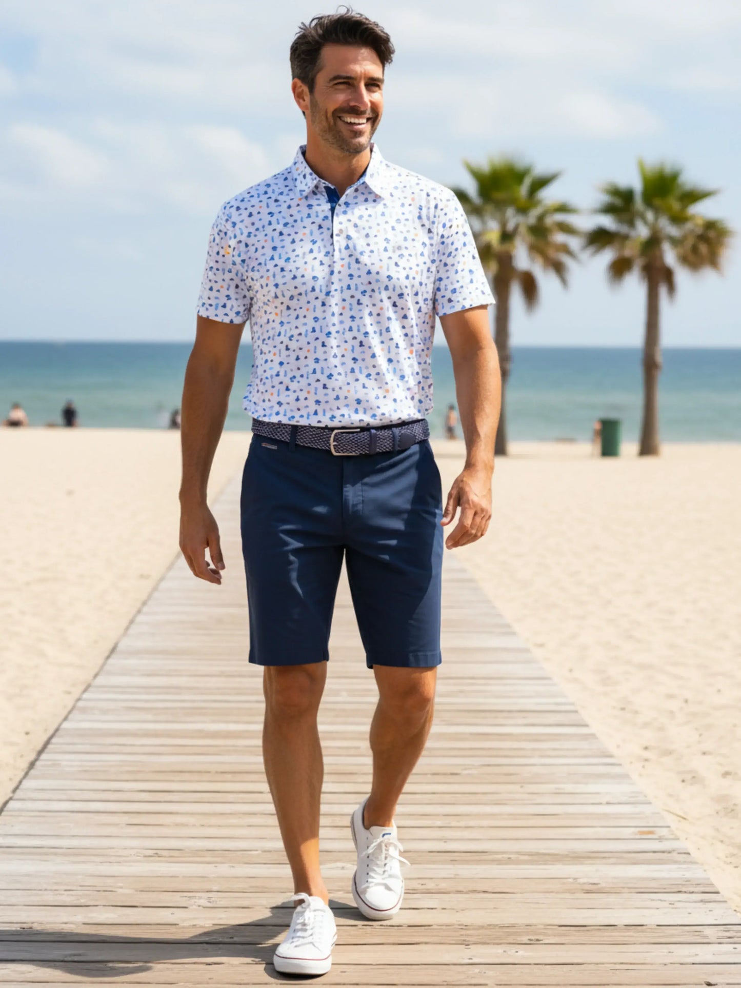 Beachside Polo - White Water Life - Flyclothing LLC