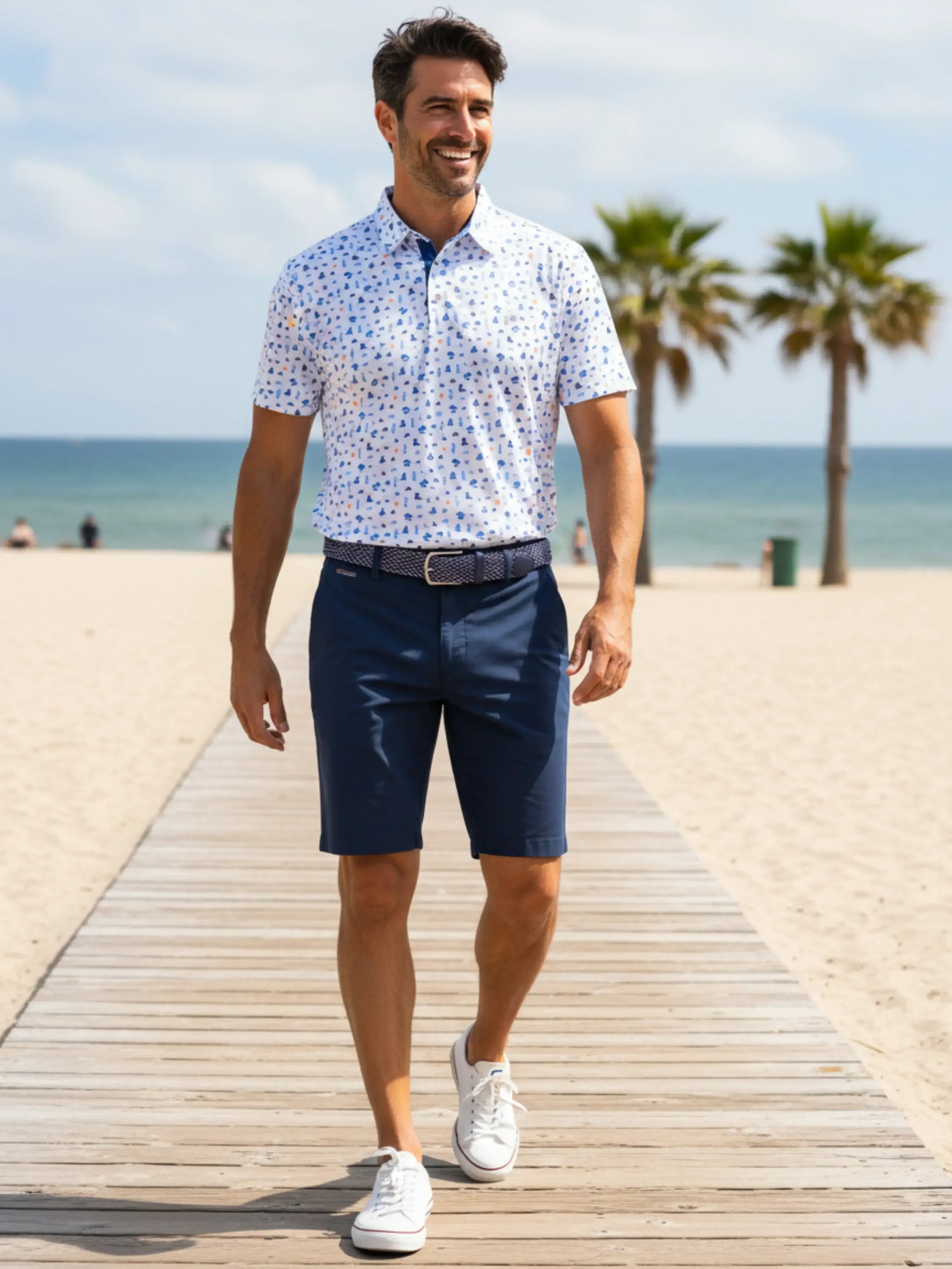 Beachside Polo - White Water Life - Flyclothing LLC