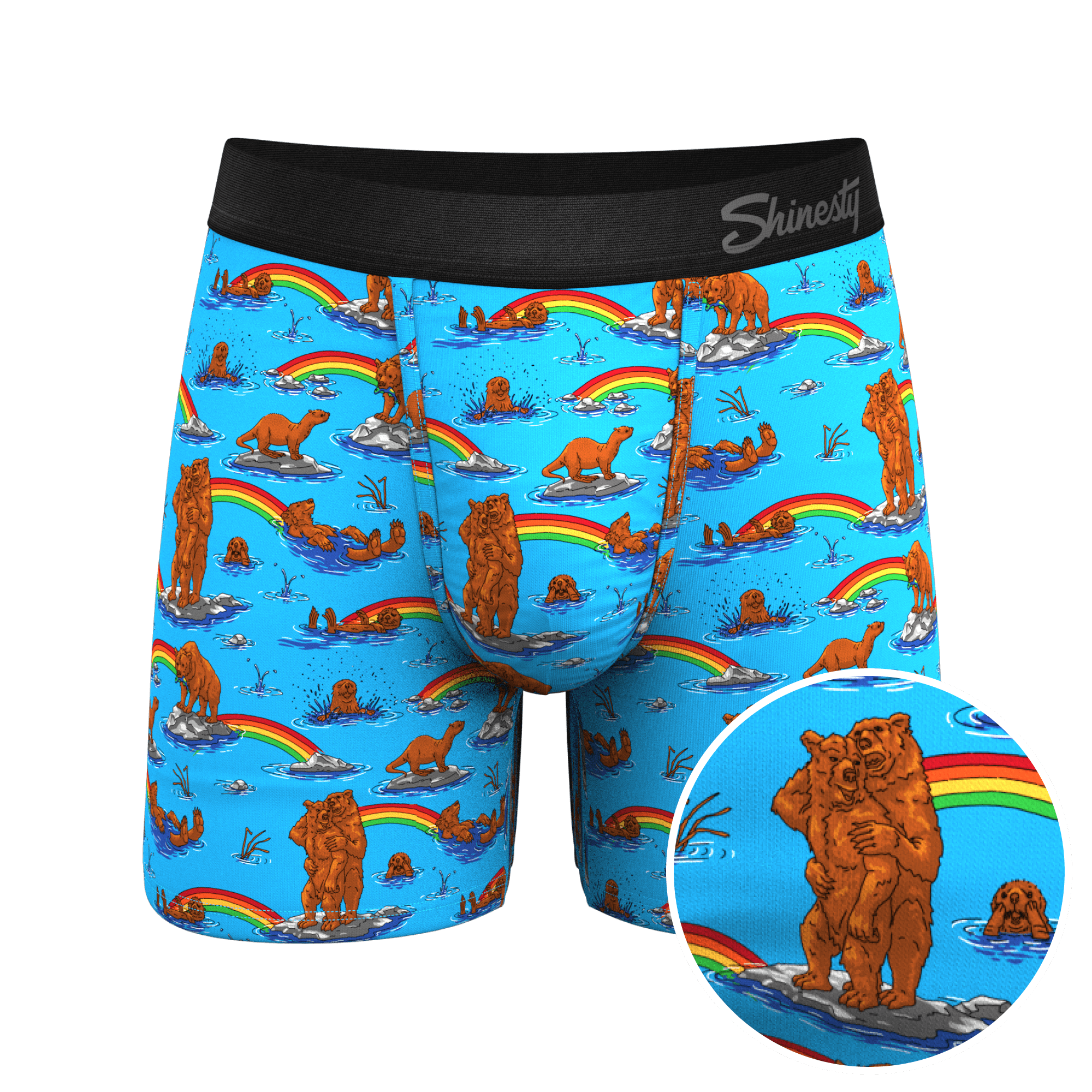 The Bear | Bear and Otter Rainbow Ball Hammock® Pouch Underwear - Shinesty