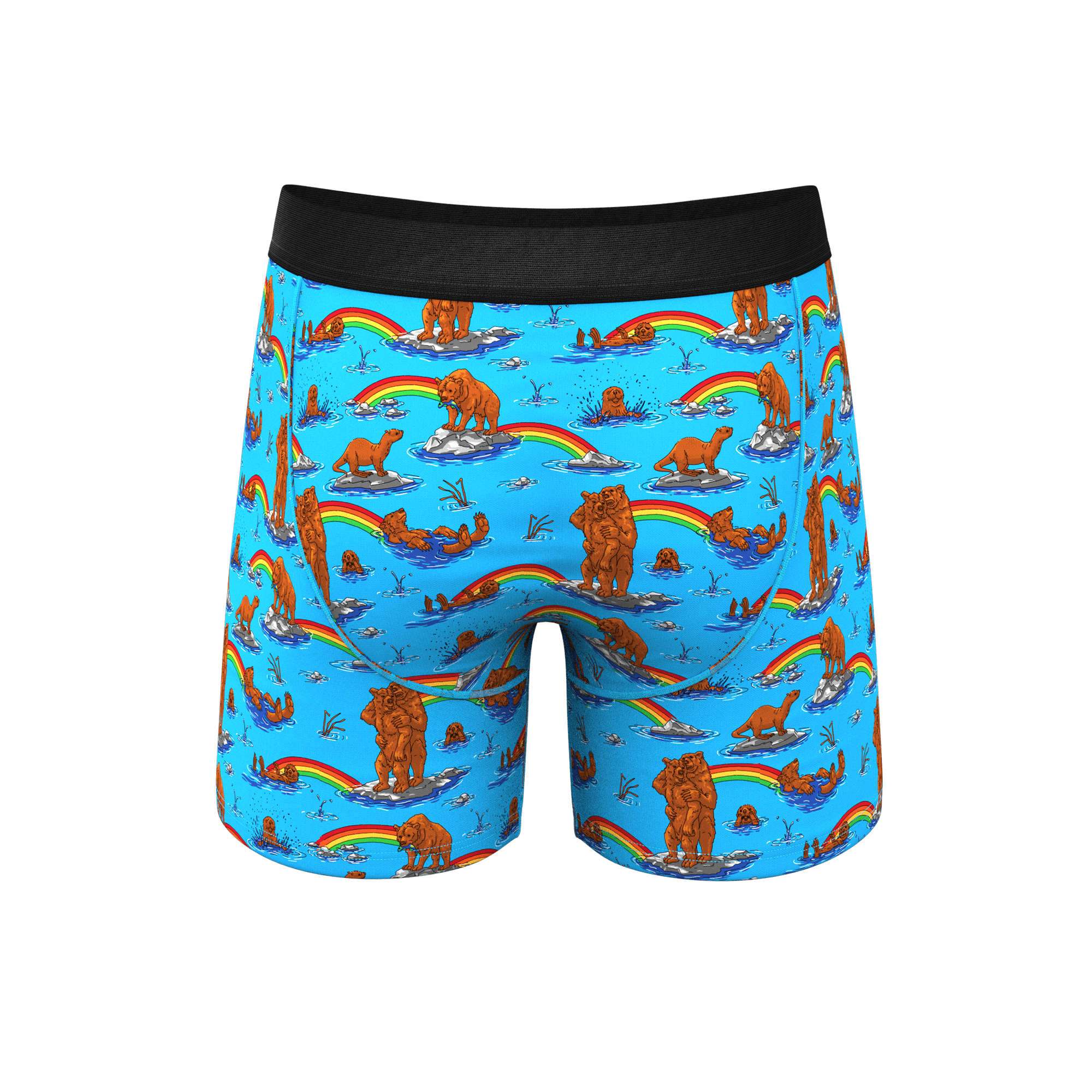 The Bear | Bear and Otter Rainbow Ball Hammock® Pouch Underwear - Shinesty