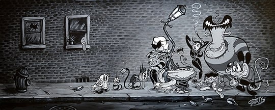 Black Market Art Company Beat Fink Avenue Print