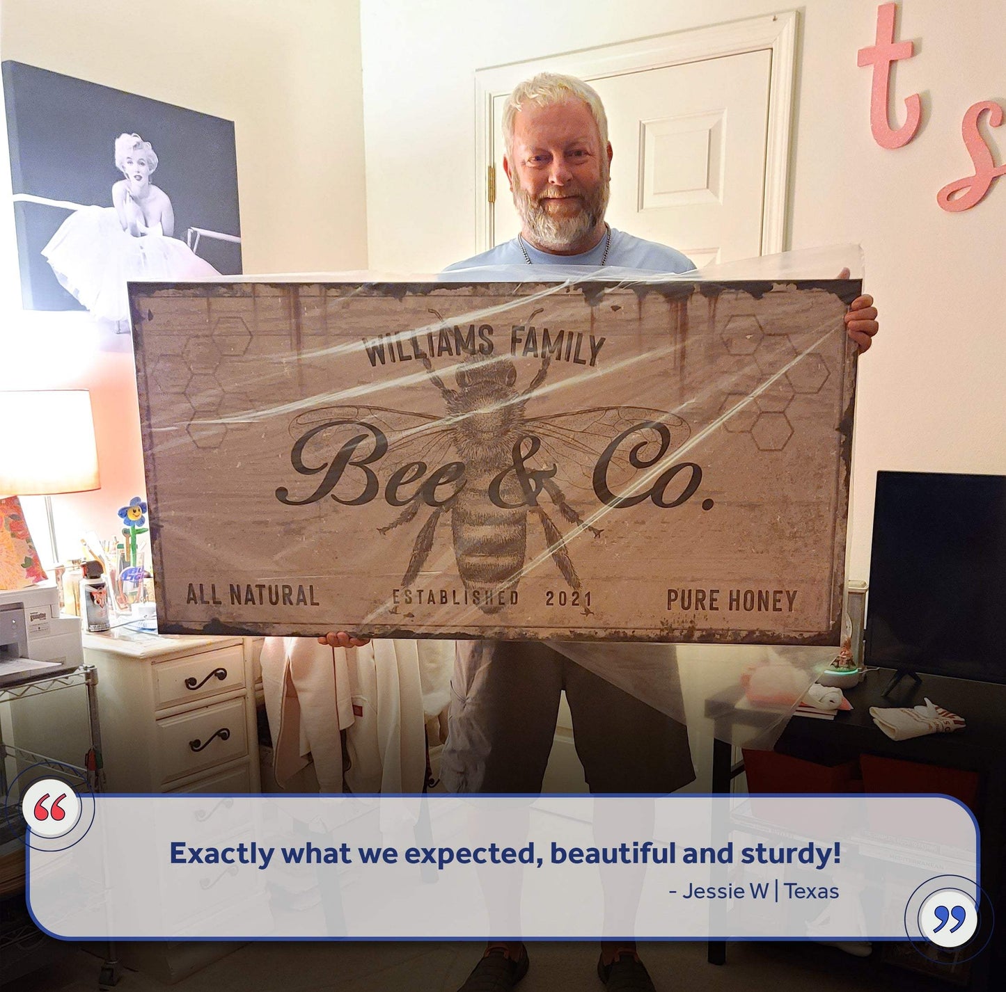 Bee and Co Sign II - Tailored Canvases - Flyclothing LLC