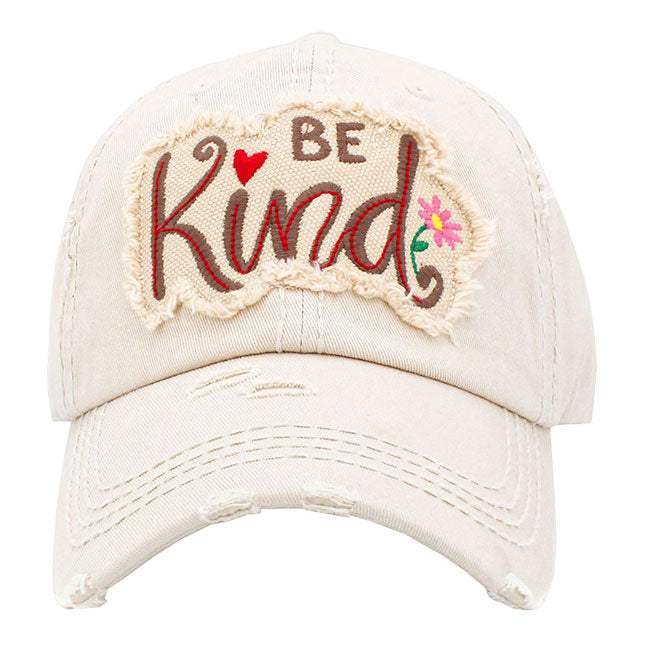 BE Kind Message Vintage Baseball Cap - Madeline Love - Flyclothing LLC