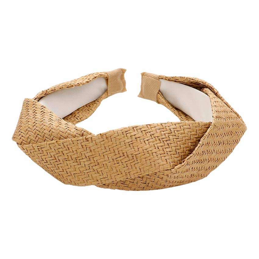 Braided Straw Headband - Madeline Love - Flyclothing LLC