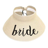 Bride Message Roll Up Foldable Visor Sun Hat - Madeline Love - Flyclothing LLC