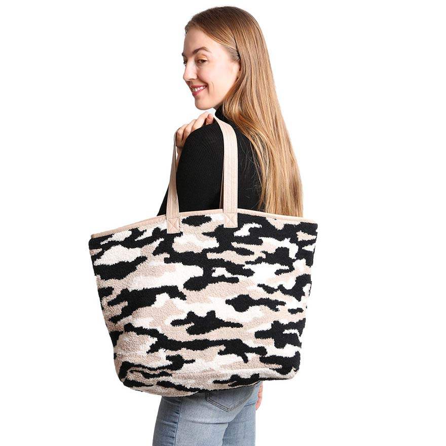 Camouflage Tote Bag - Madeline Love - Flyclothing LLC